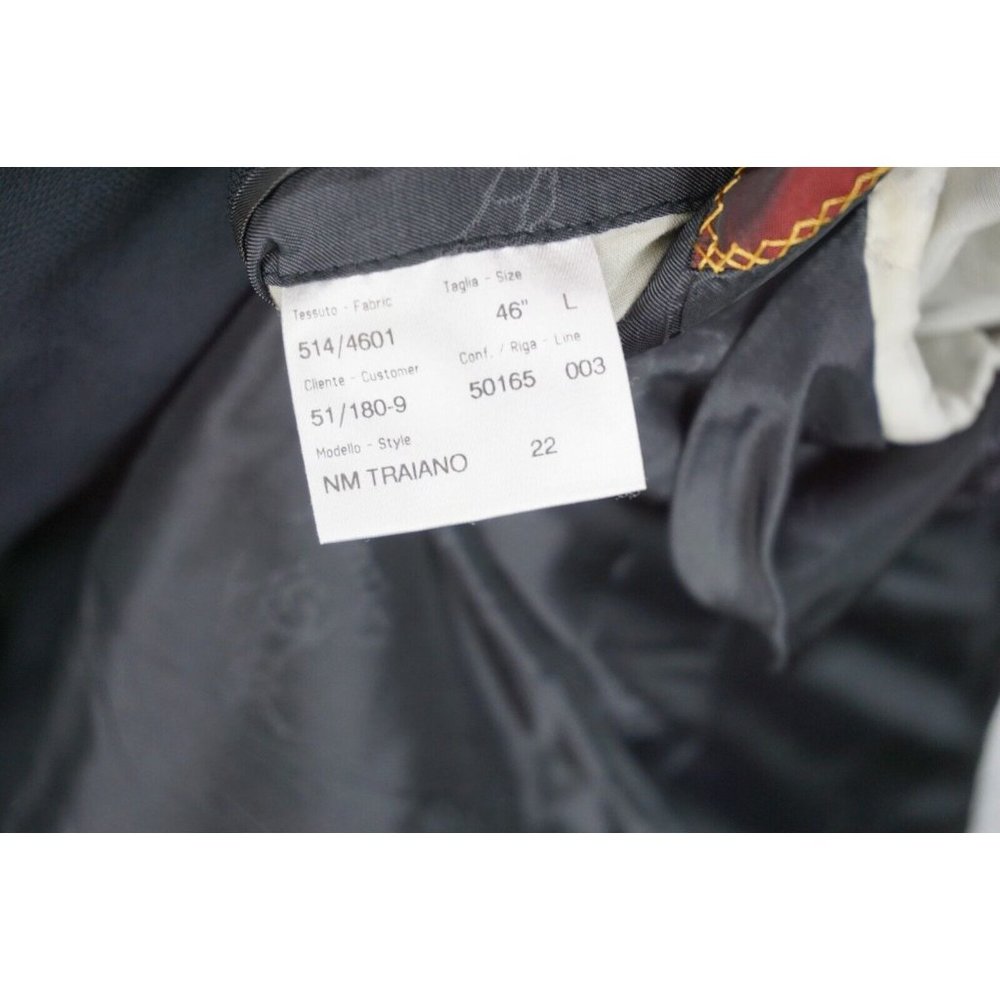 Brioni NM Traiano Navy Blue Wool Sport Coat Blazer Gold Button Sz 40L - Picture 8 of 9